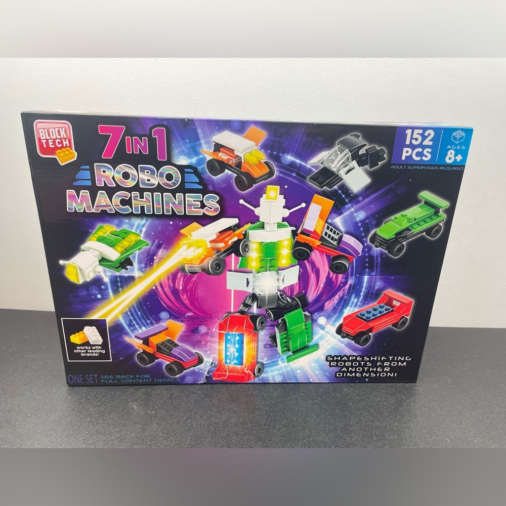 Block Tech 7 in 1 Robo Machines, 152 Pcs 8+ (#8840) - Picture 4 of 6